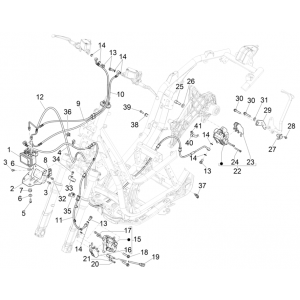Remklauw - Remblokken - Remleiding (ABS) Piaggio Beverly 300 HPE 4V ABS Euro 5 2021-2022