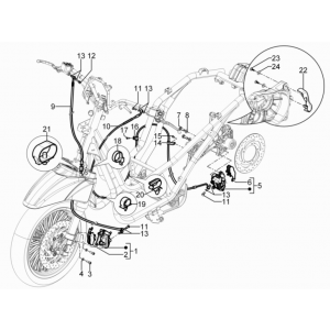 Remklauw - Remblokken - Remleiding Piaggio Beverly 125 RST 4V Euro 3 2010-2015