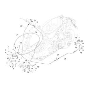 Remklauw - Remblokken - Remleiding Vespa GTS 125 IE (met ABS)