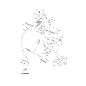 Remcilinder - Remhendel - Remleiding  Yamaha Neo's 4-takt 2008→ Rempompen Piaggio Liberty 50 4-takt (IGET Euro 4)