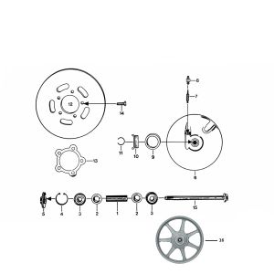Remschijf Zundapp KS 50 530-010, 011, 012, 014, 500