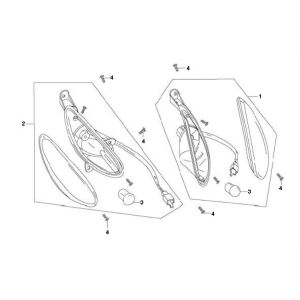 Knipperlichten voorzijde Berini Speedy 4-takt
