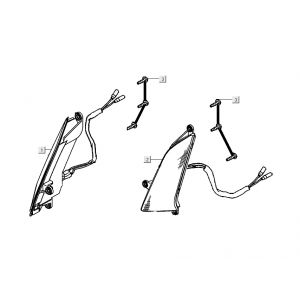Knipperlichten Kymco People S 50 4-takt matzwart