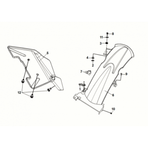 RR. mudguard Sym Symphony ST 50 E5