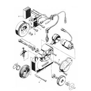 Ontsteking - Stator - Vliegwiel Sachs elektrische start