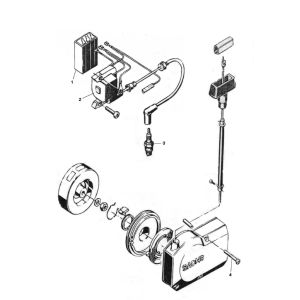 Ontsteking - Stator - Vliegwiel Sachs hand start