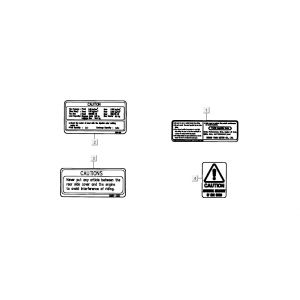 Veiligheid- en waarschuwingsstickersKymco Dink AC 2-takt Zilver