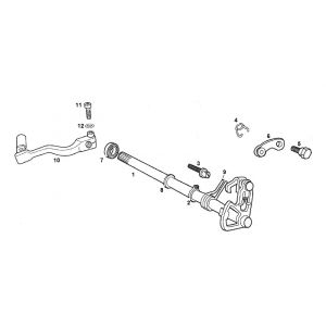 Schakelas Derbi Senda SM DRD oud model