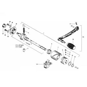 Schakelas Zundapp GTS 50 529-020 tm 026