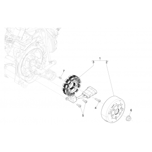 Ontsteking - Stator - Vliegwiel Piaggio NRG Power 50 2-takt LC Euro 4