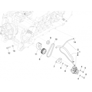 Oliepomp Piaggio NRG Power 50 2-takt LC Euro 4