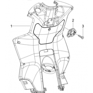 Beenschild Piaggio NRG Power 50 2-takt LC Euro 4