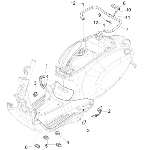 Motorschermen - Spoiler Vespa Sprint 150 3V IE ABS Euro 3 2015