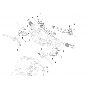 Schakelaars - Drukknoppen Vespa Sprint 150 3V IE ABS Euro 3 2015