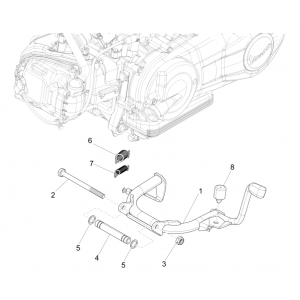 Middenstandaard Vespa Sprint 150 3V IE ABS Euro 3 2015