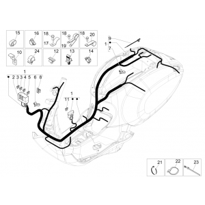 Kabelboom Vespa Sprint 150 3V IE ABS Euro 3 2015