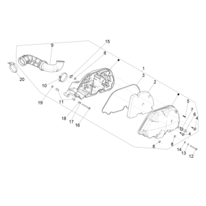 Luchtfilter Vespa GTS 300 Super HPE 4V IE ABS Euro 5 2020-2022