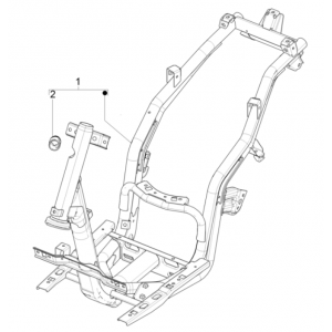 Frame Piaggio Typhoon 50 2-takt Euro 4 2018-2020
