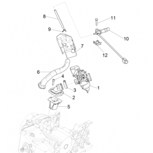 Carburateur Piaggio Typhoon 50 2-takt Euro 4 2018-2020