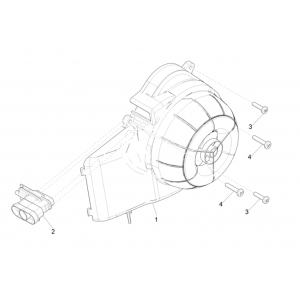 Vliegwieldeksel Piaggio Typhoon 50 2-takt Euro 4 2018-2020