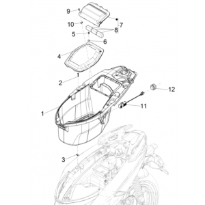 Helmbak Piaggio Typhoon 50 2-takt Euro 4 2018-2020