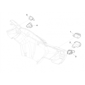 Schakelaars - Drukknoppen Piaggio Typhoon 50 2-takt Euro 4 2018-2020