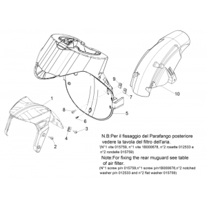 Voorspatbord - Spatschermen Piaggio Typhoon 50 2-takt Euro 4 2018-2020