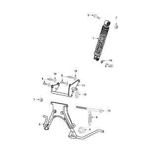 Schokbreker - Middenstandaard Peugeot Speedfight 2 50 2-takt LC Euro 2