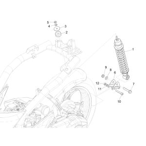 Schokbreker Piaggio Liberty 125 IGET 3V IE ABS Euro 4 2015-2019
