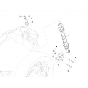 Schokbreker Vespa Elettrica 25km/u SCH Euro 5 2021