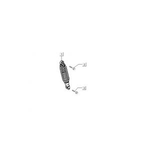 Schokbreker Kymco Agility 10' 4-takt white silver