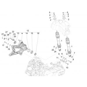 Schokbreker Vespa GTS 125 IE ABS Euro 4 2016-2018