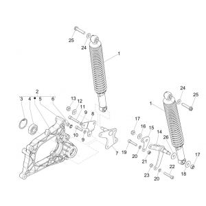 Schokbreker Piaggio MP3 300 ie Euro 4 LT Business