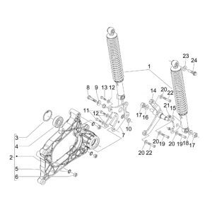Schokbreker Piaggio MP3 300 LT Sport 2009-2014