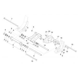 Motorophanging Piaggio Liberty 125 IGET 3V ABS Euro 5