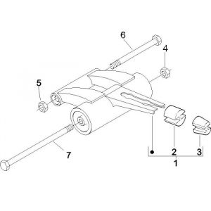 Motorophanging Piaggio Fly 50 2-takt AC