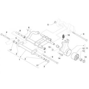 Voorvork - Balhoofdstel Piaggio New Fly 4-takt 2V