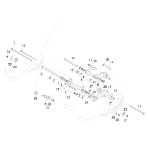 Motorophanging Piaggio MP3 350 Maxi Sport ABS Euro 4 2018-2020