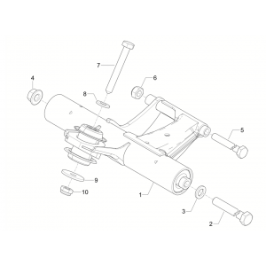Motorophanging Vespa Sprint 50 4-takt IGET 3V Euro 5