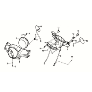 Head light Sym Fiddle III 50 E3 White (WH-006)