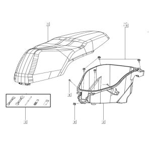 Seat assy Kymco Filly 50 E5+