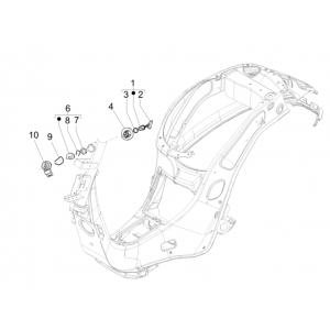 Contactslot Vespa Sprint 50 4-takt IGET 3V Euro 5