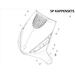 Voorkap Piaggo Zip 50 4-takt IGET 3V Euro 5