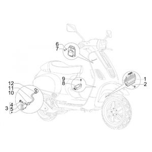 Schakelaars - Drukknoppen Vespa S 50 2-takt AC