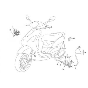 Elektrische delen Piaggio Fly 50 2-takt AC