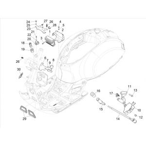Spanningsregelaar - Bobine -  Knipperlichtrelais Vespa GTS 300 HPE 4V IE ABS Euro 4 2019
