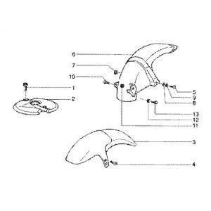 Voorspatbord - Achterspatbord Gilera Runner FXR 180 2-takt