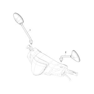 Spiegels Piaggio Liberty 125 IGET 3V IE ABS Euro 4 2015-2019