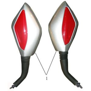 Spiegels China Touring zwart