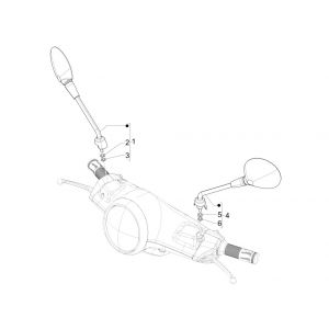 Spiegels Vespa Elettrica 2018-2019